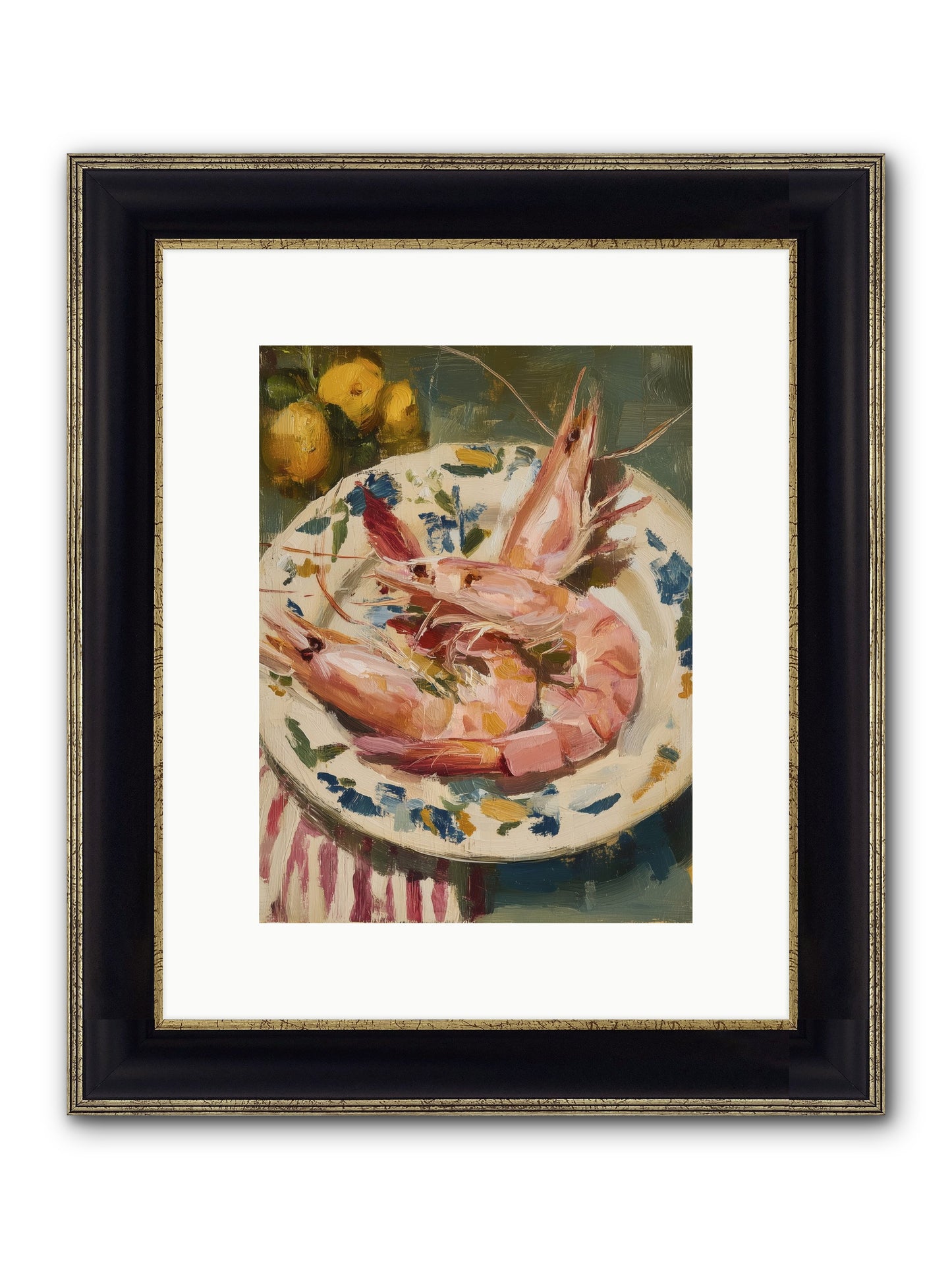 Afternoon Hours Framed Print - Black & Gold 9x12