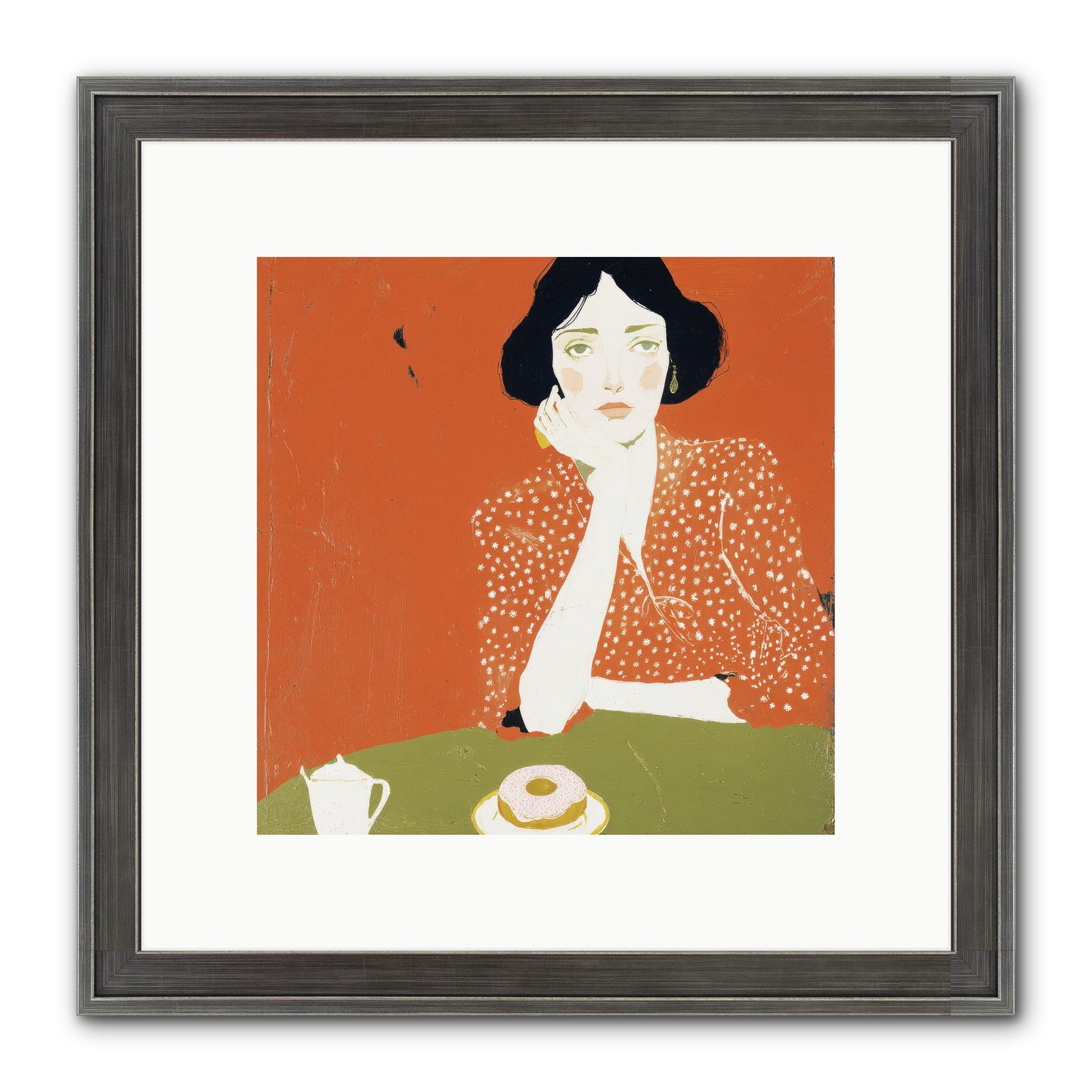 Afternoon Peace Framed Print - Slimwoods Black/Silver 10x10