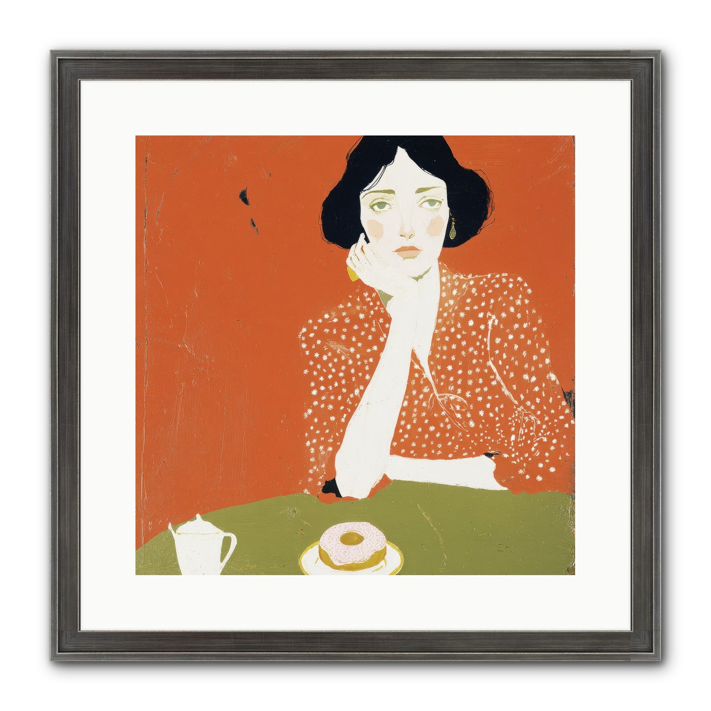 Afternoon Peace Framed Print - Slimwoods Black/Silver 16x16