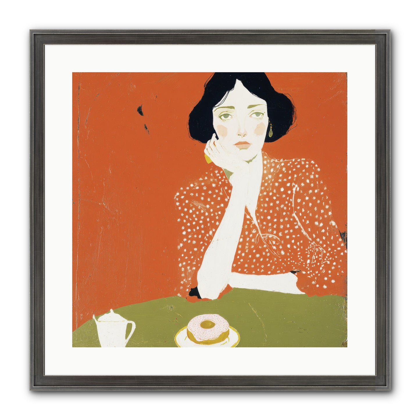 Afternoon Peace Framed Print - Slimwoods Black/Silver 20x20