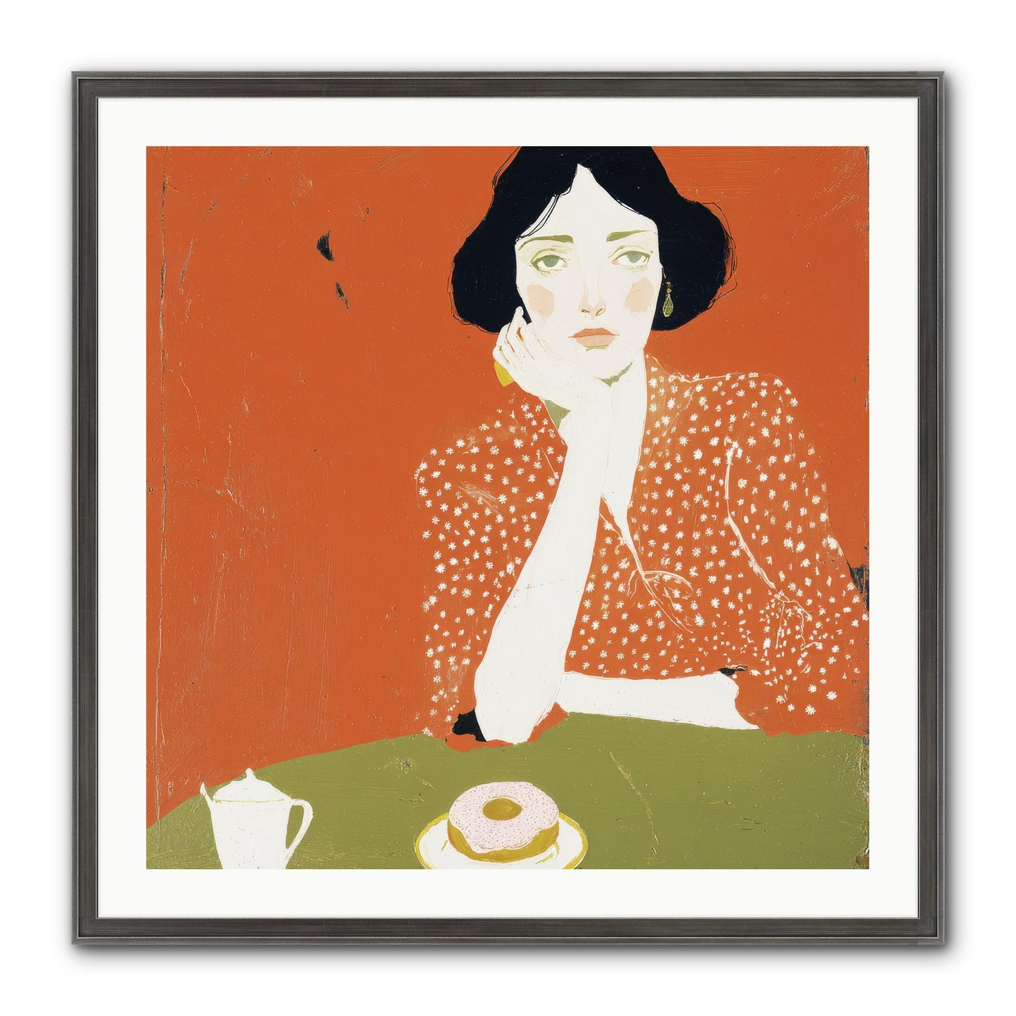 Afternoon Peace Framed Print - Slimwoods Black/Silver 30x30