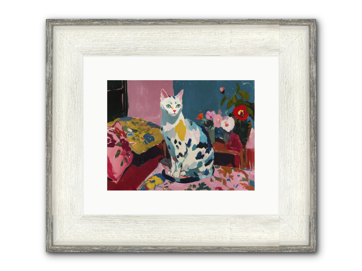 Afternoon Possession Framed Print - Driftwood White 12x9