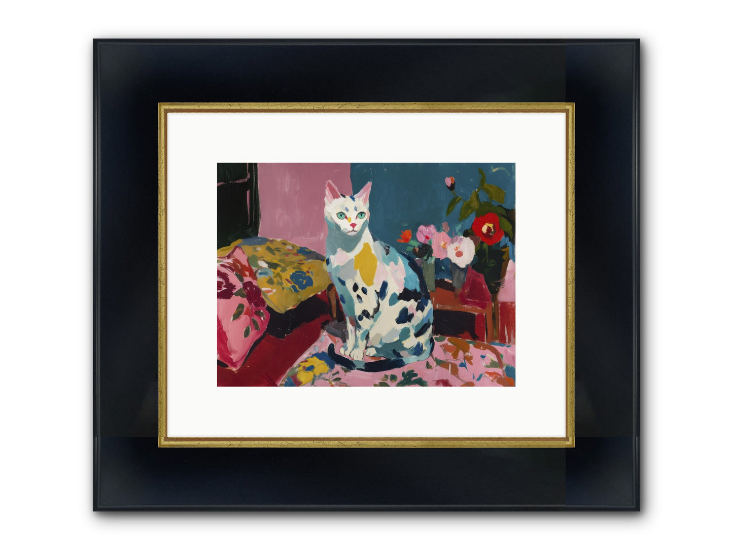 Afternoon Possession Framed Print - Wide Black w/Gold 12x9