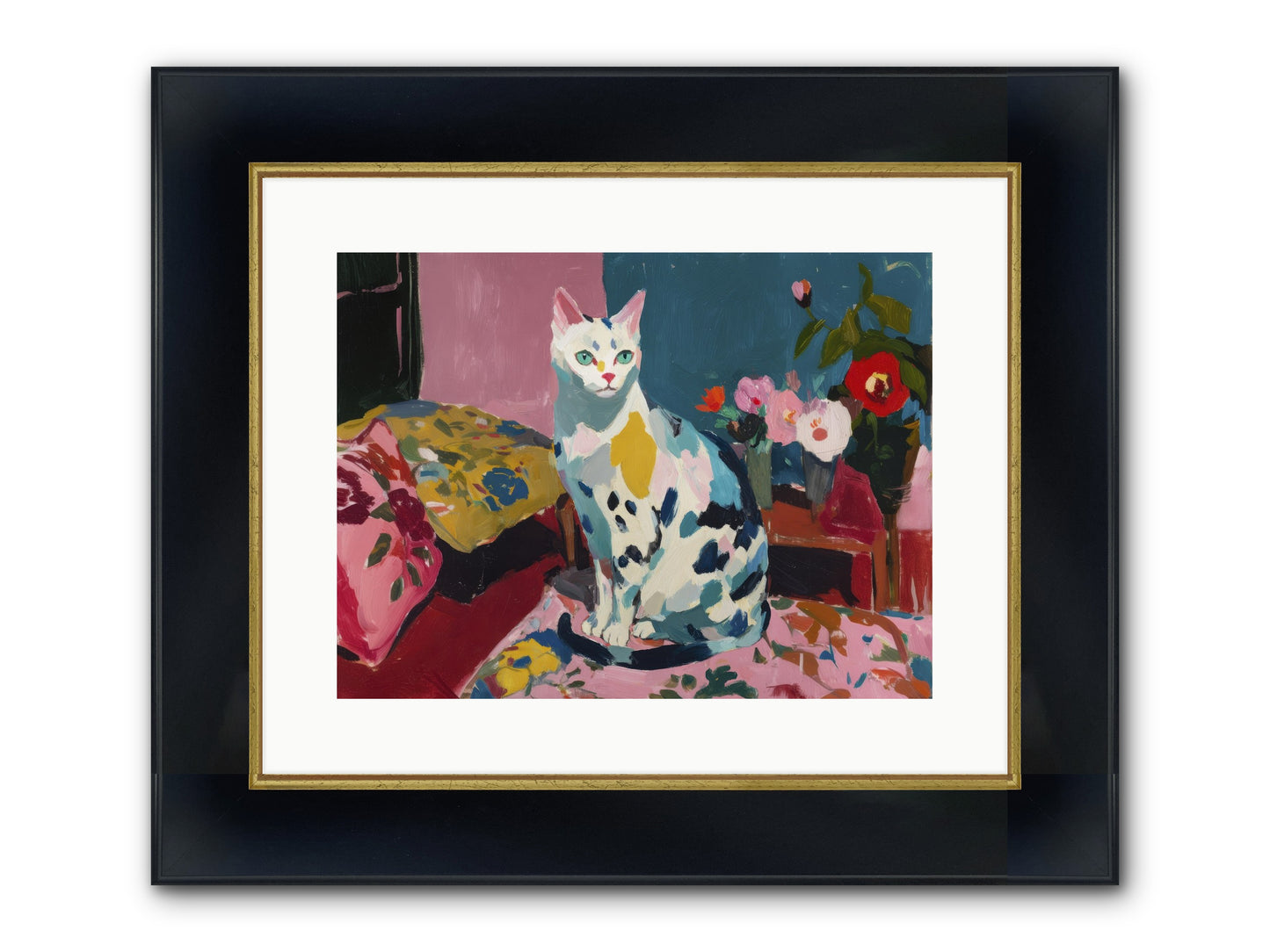Afternoon Possession Framed Print - Wide Black w/Gold 16x12