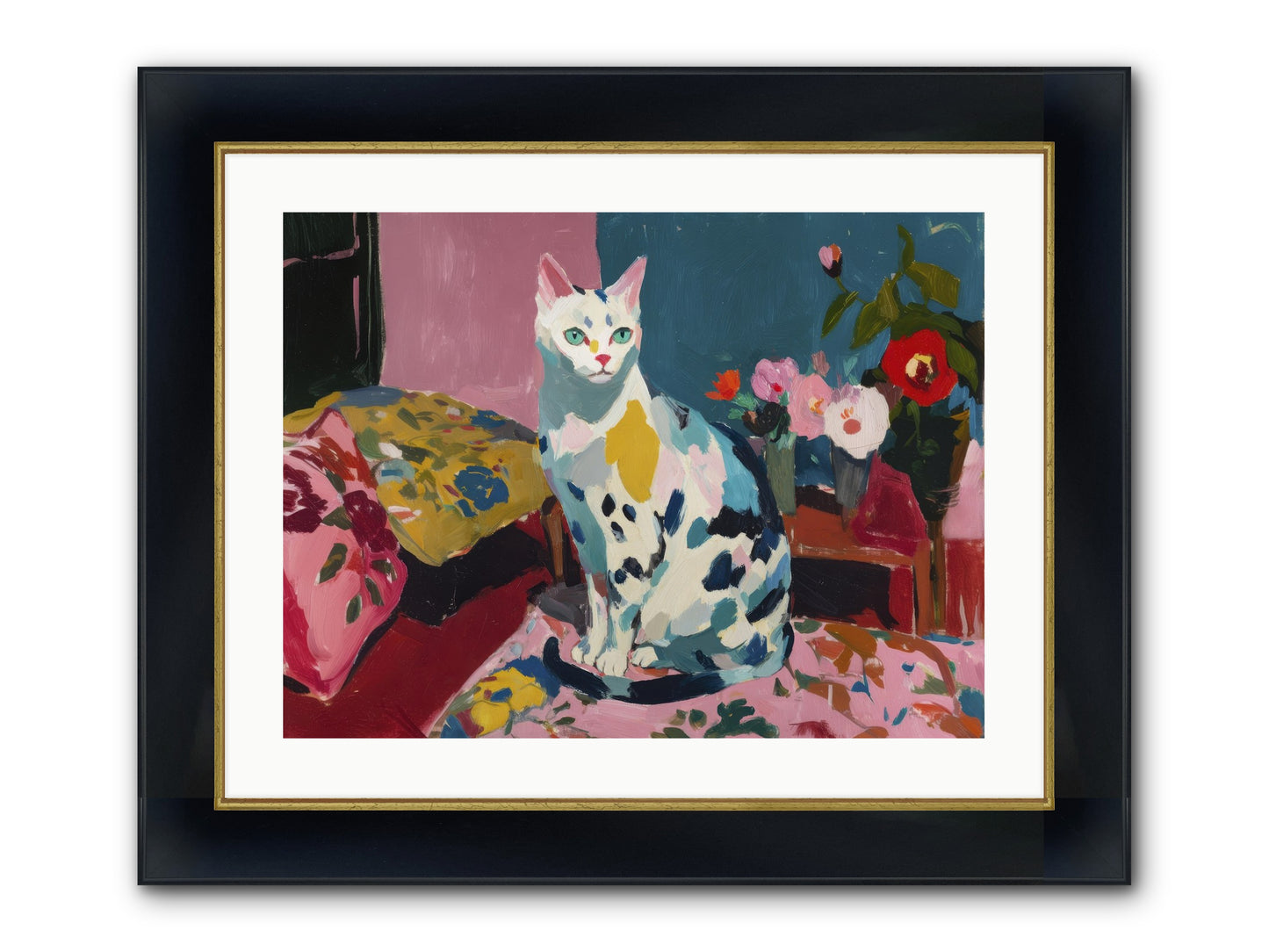 Afternoon Possession Framed Print - Wide Black w/Gold 24x18