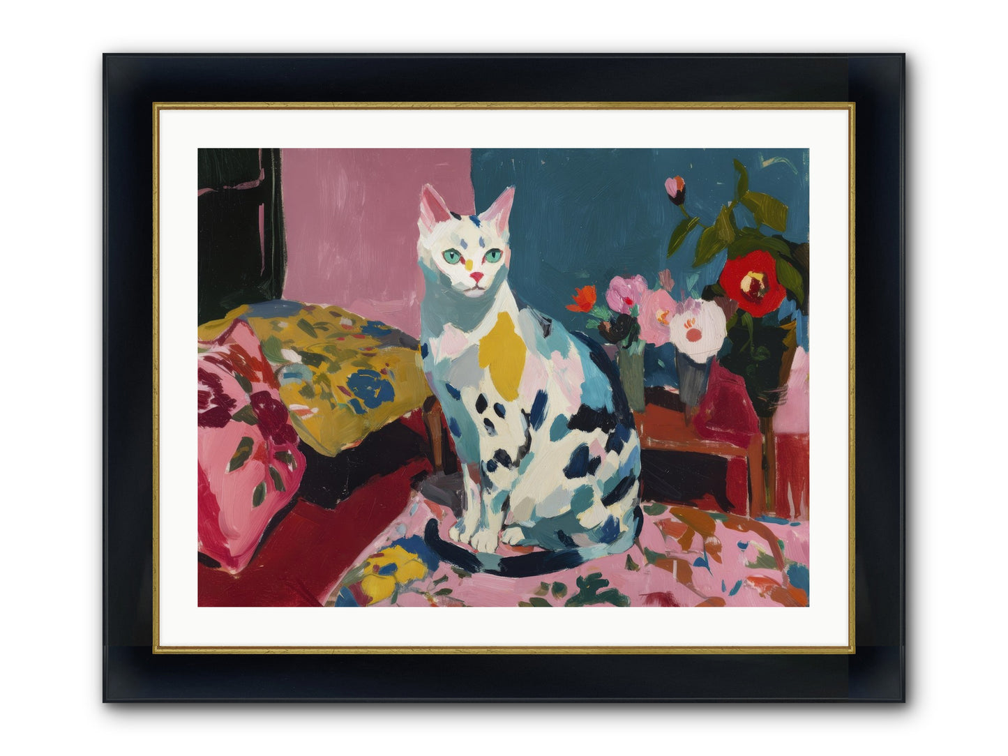 Afternoon Possession Framed Print - Wide Black w/Gold 32x24