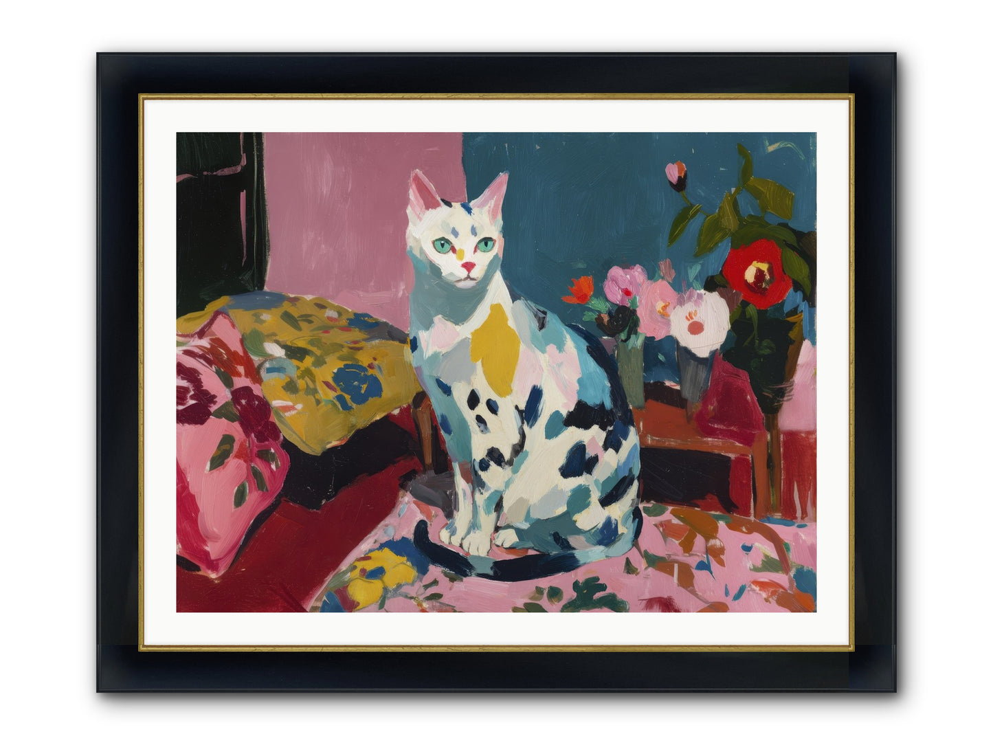 Afternoon Possession Framed Print - Wide Black w/Gold 40x30