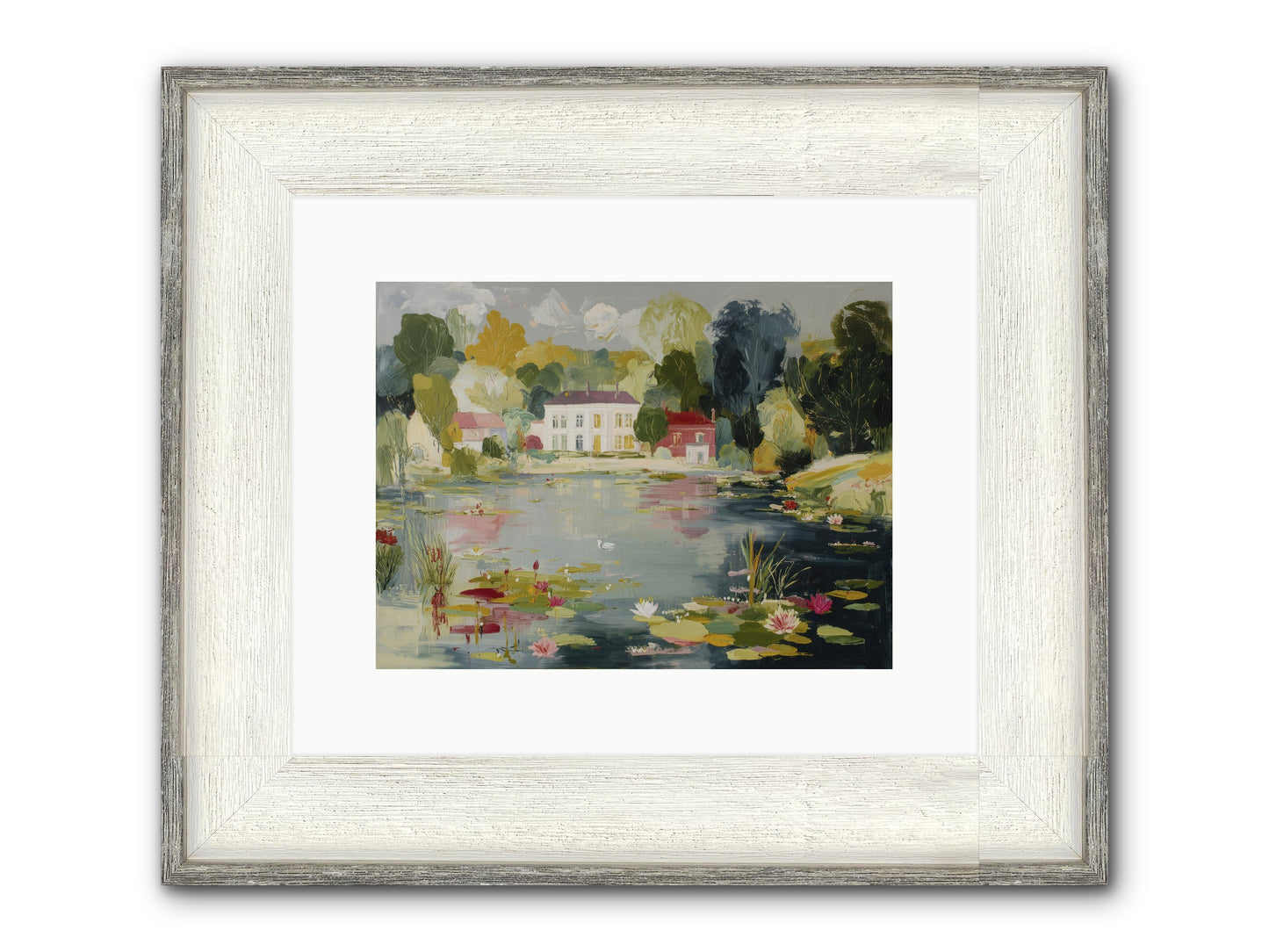 Afternoon's Embrace Framed Print - Driftwood White 12x9