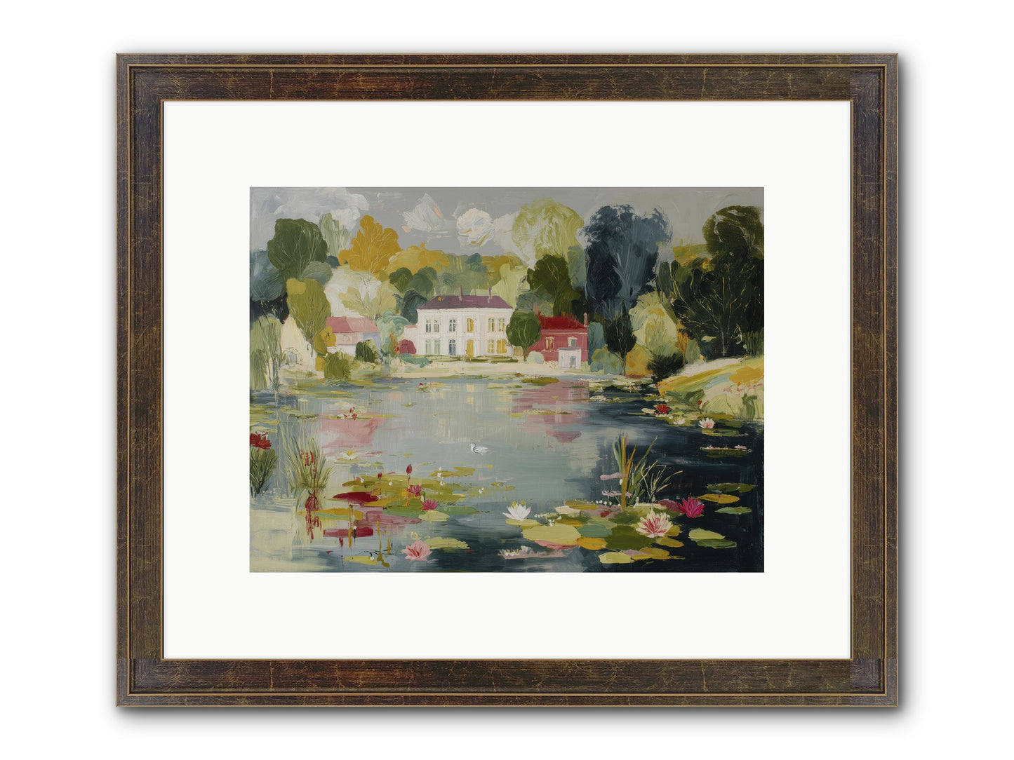 Afternoon's Embrace Framed Print - Slimwoods Black/Gold 12x9