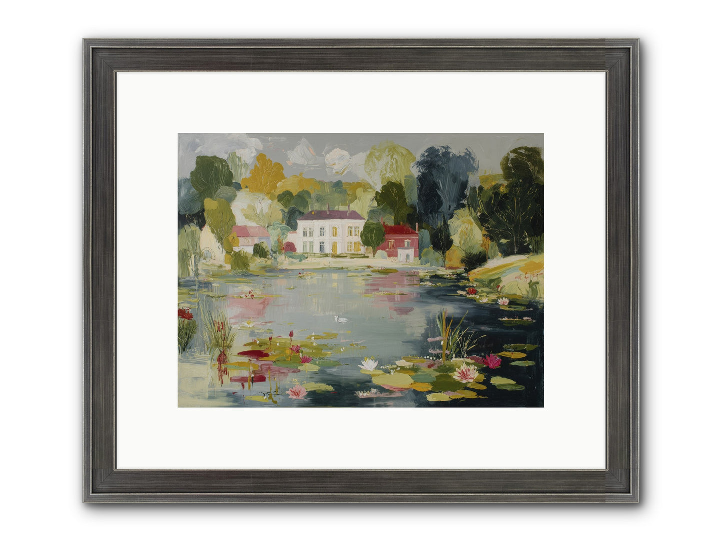 Afternoon's Embrace Framed Print - Slimwoods Black/Silver 12x9