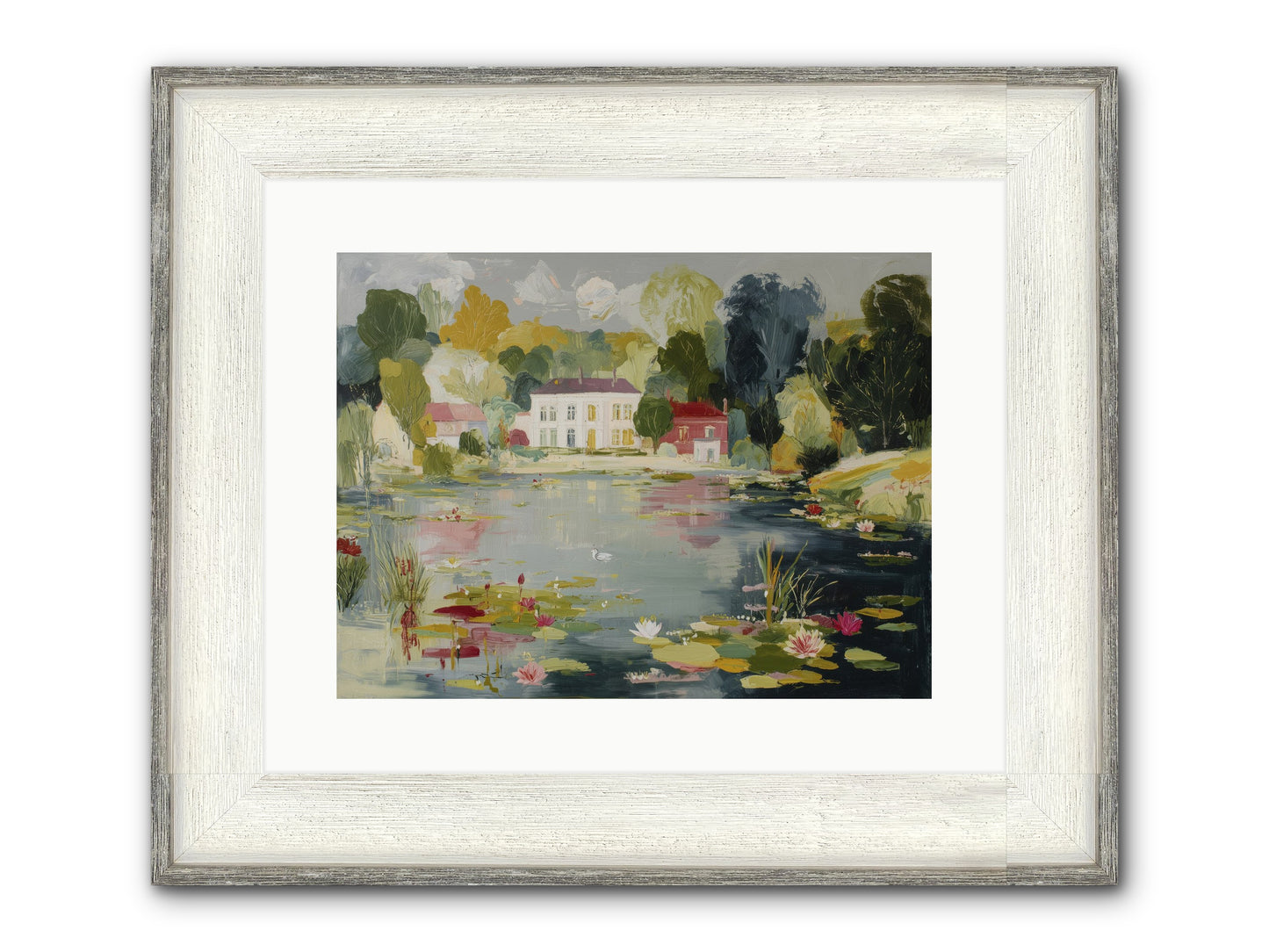 Afternoon's Embrace Framed Print - Driftwood White 16x12