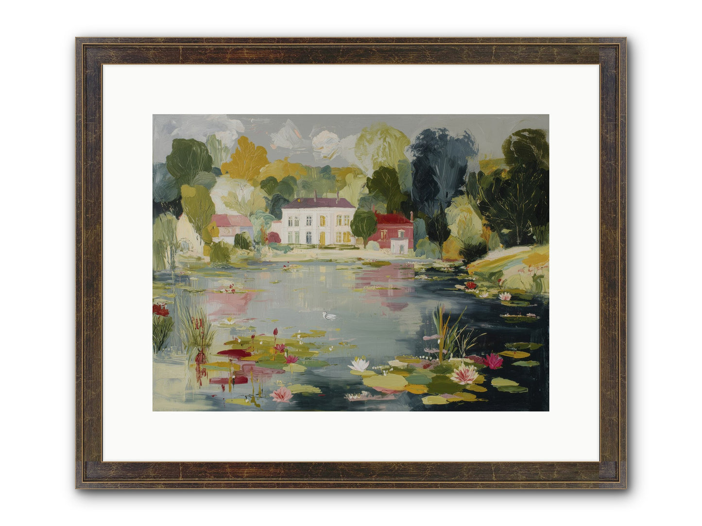 Afternoon's Embrace Framed Print - Slimwoods Black/Gold 16x12