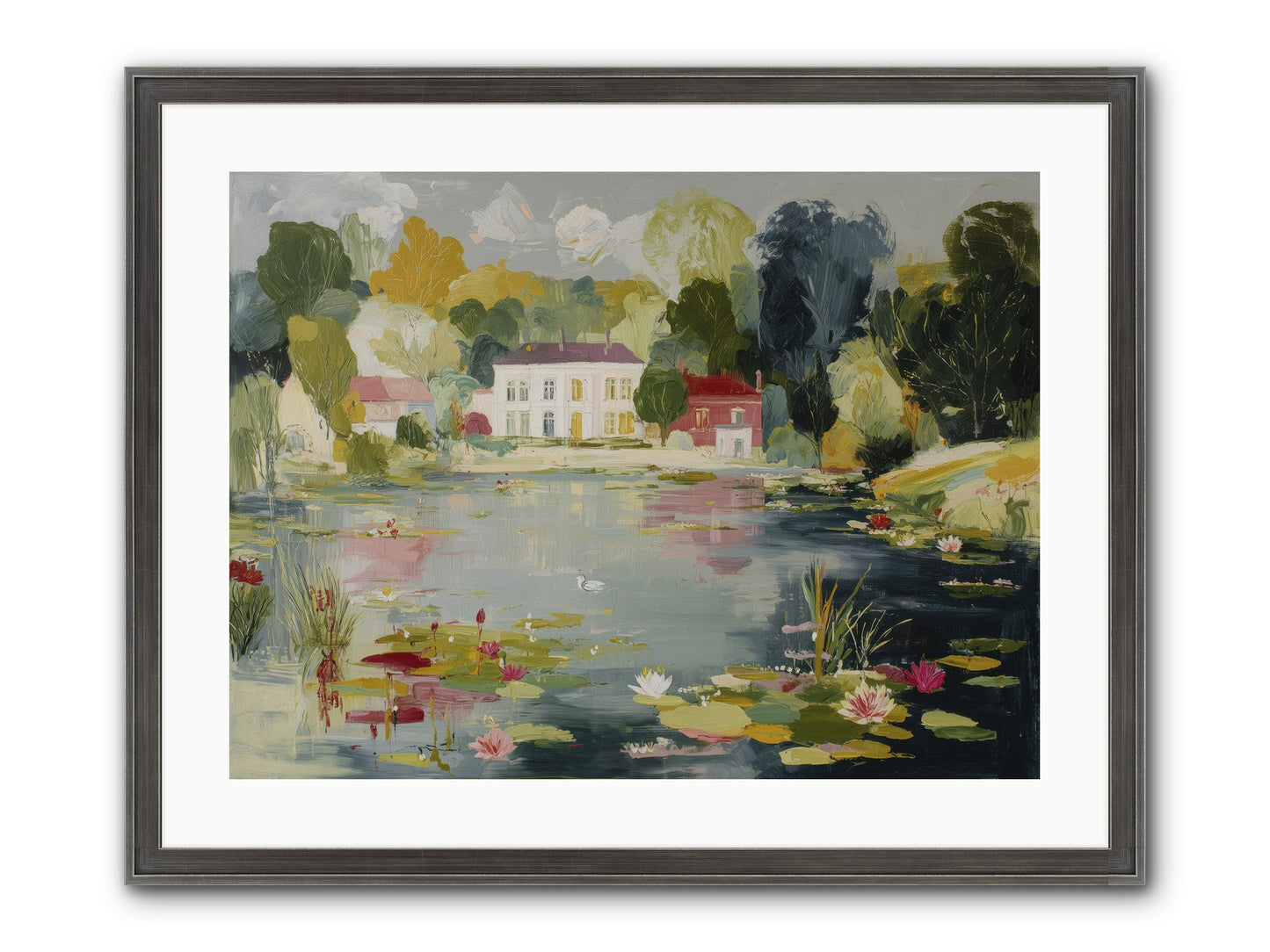 Afternoon's Embrace Framed Print - Slimwoods Black/Silver 24x18