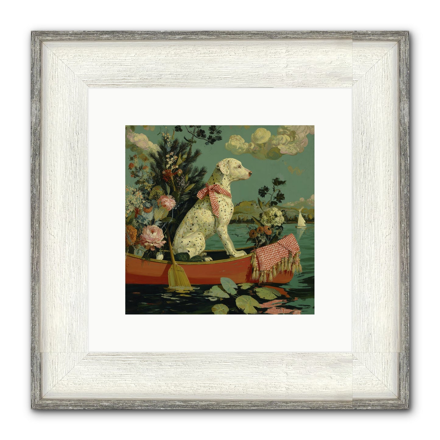 Against The Winter Sky Framed Print - Driftwood White 10x10