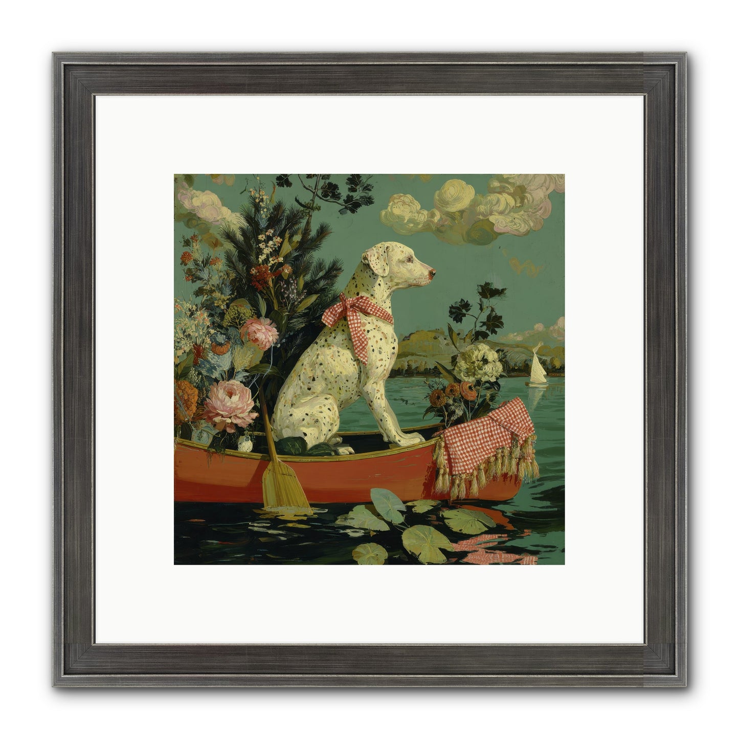 Against The Winter Sky Framed Print - Slimwoods Black/Silver 10x10