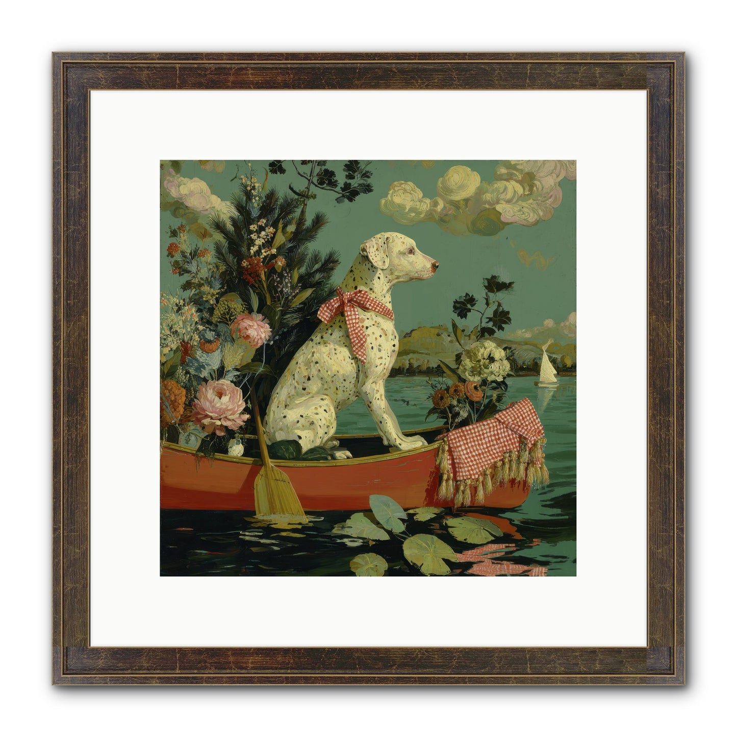 Against The Winter Sky Framed Print - Slimwoods Black/Gold 12x12
