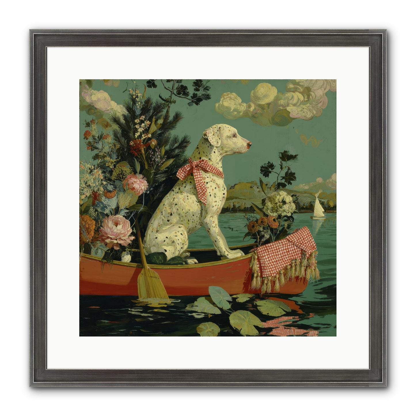 Against The Winter Sky Framed Print - Slimwoods Black/Silver 16x16