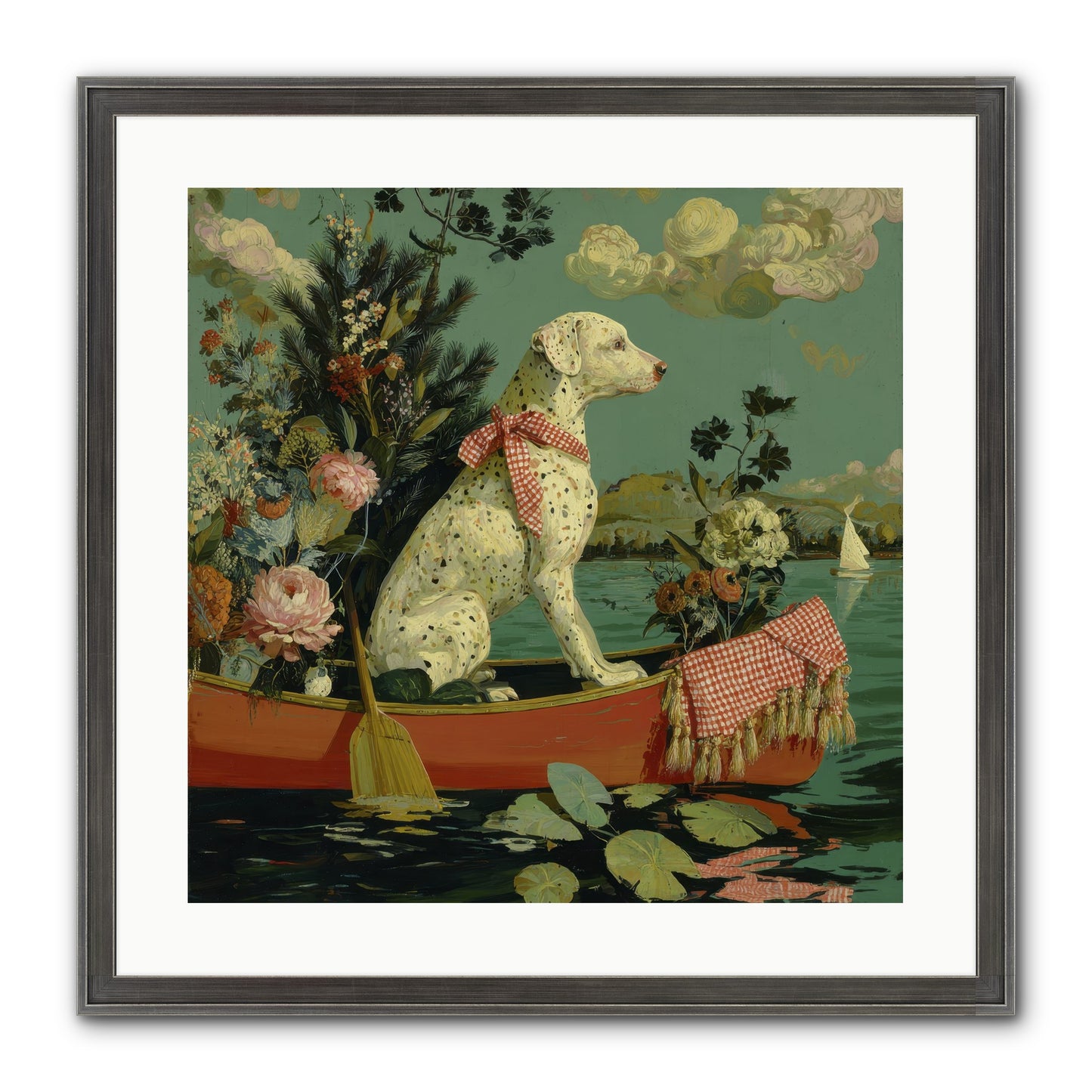 Against The Winter Sky Framed Print - Slimwoods Black/Silver 20x20