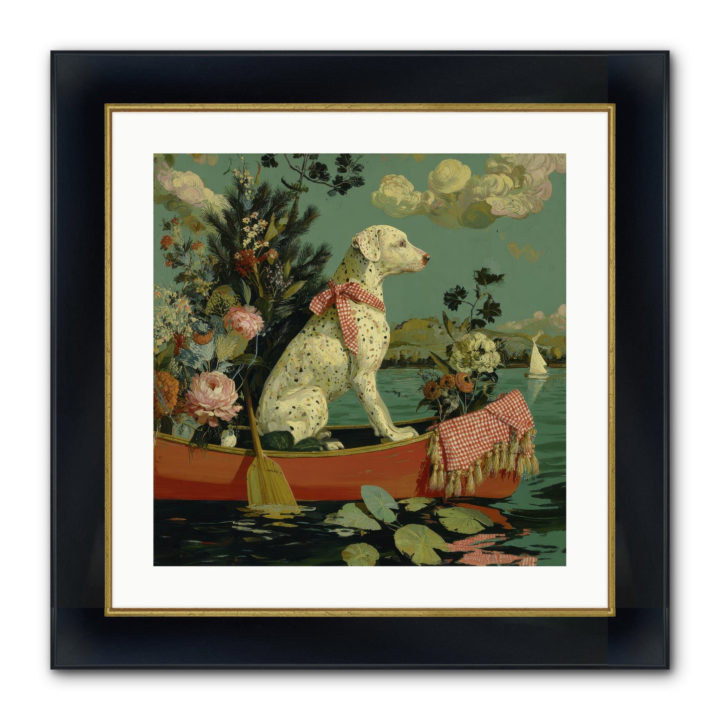 Against The Winter Sky Framed Print - Wide Black w/Gold 20x20