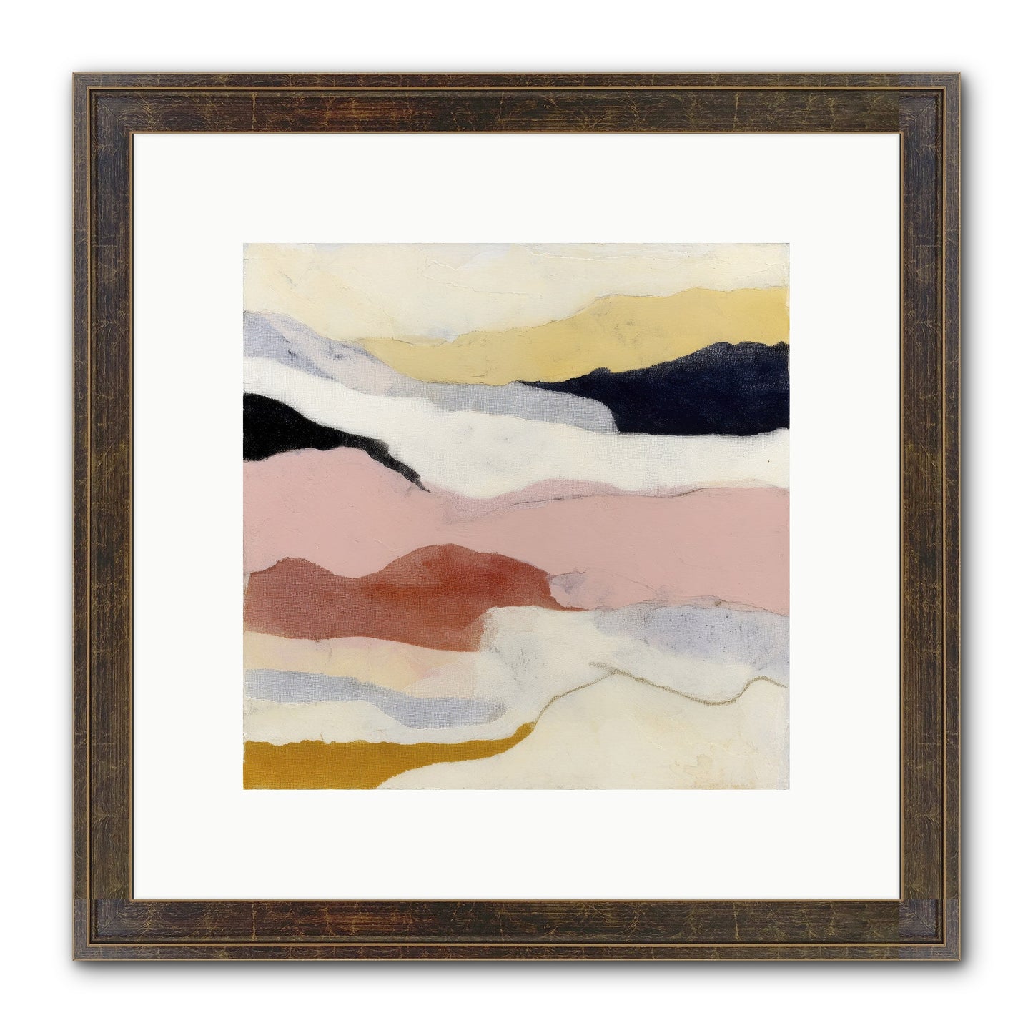 Alarum Framed Print - Slimwoods Black/Gold 10x10