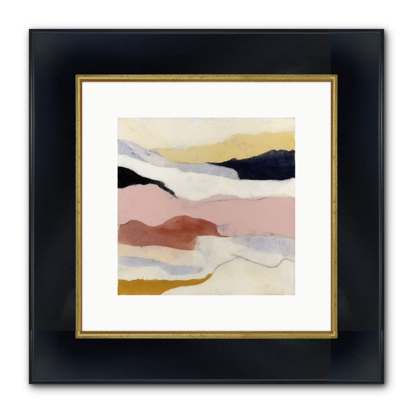 Alarum Framed Print - Wide Black w/Gold 10x10