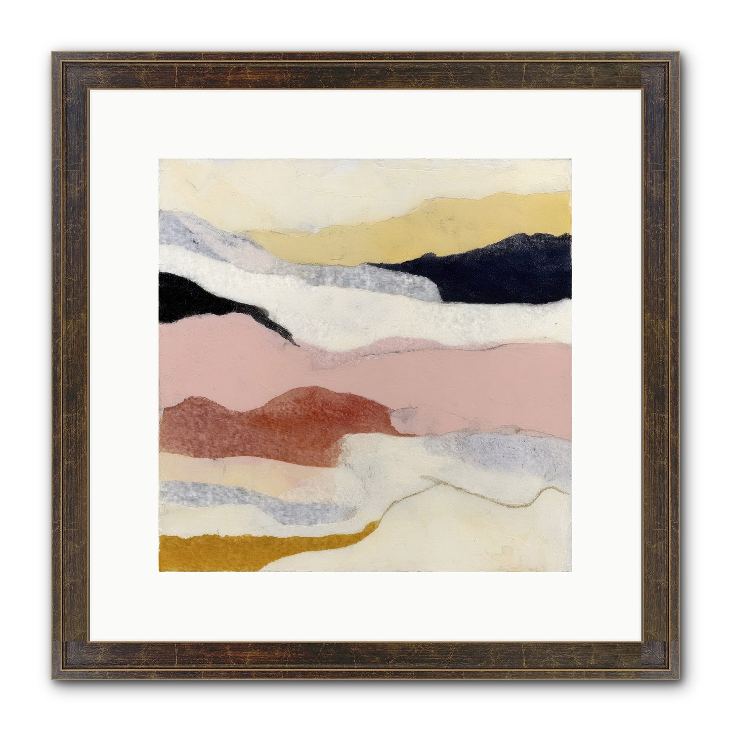 Alarum Framed Print - Slimwoods Black/Gold 12x12