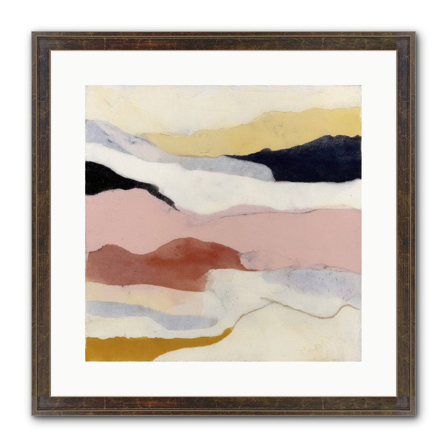 Alarum Framed Print - Slimwoods Black/Gold 16x16