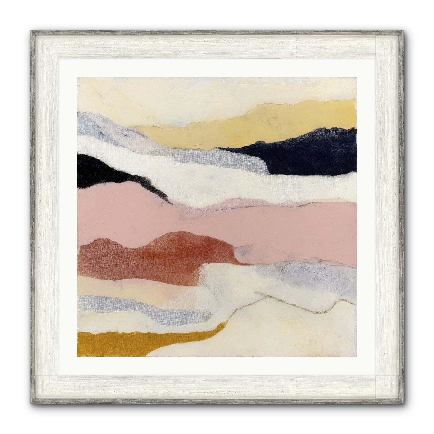 Alarum Framed Print - Driftwood White 30x30