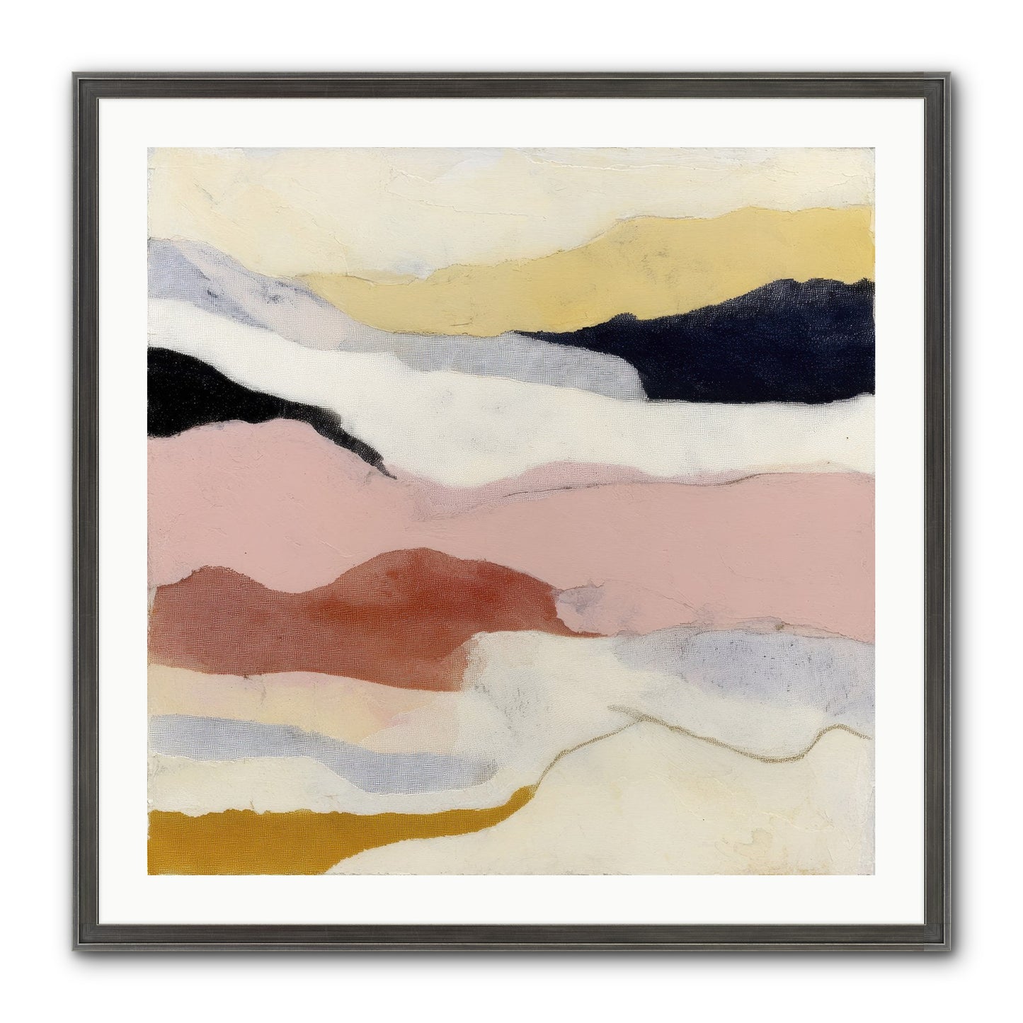 Alarum Framed Print - Slimwoods Black/Silver 30x30