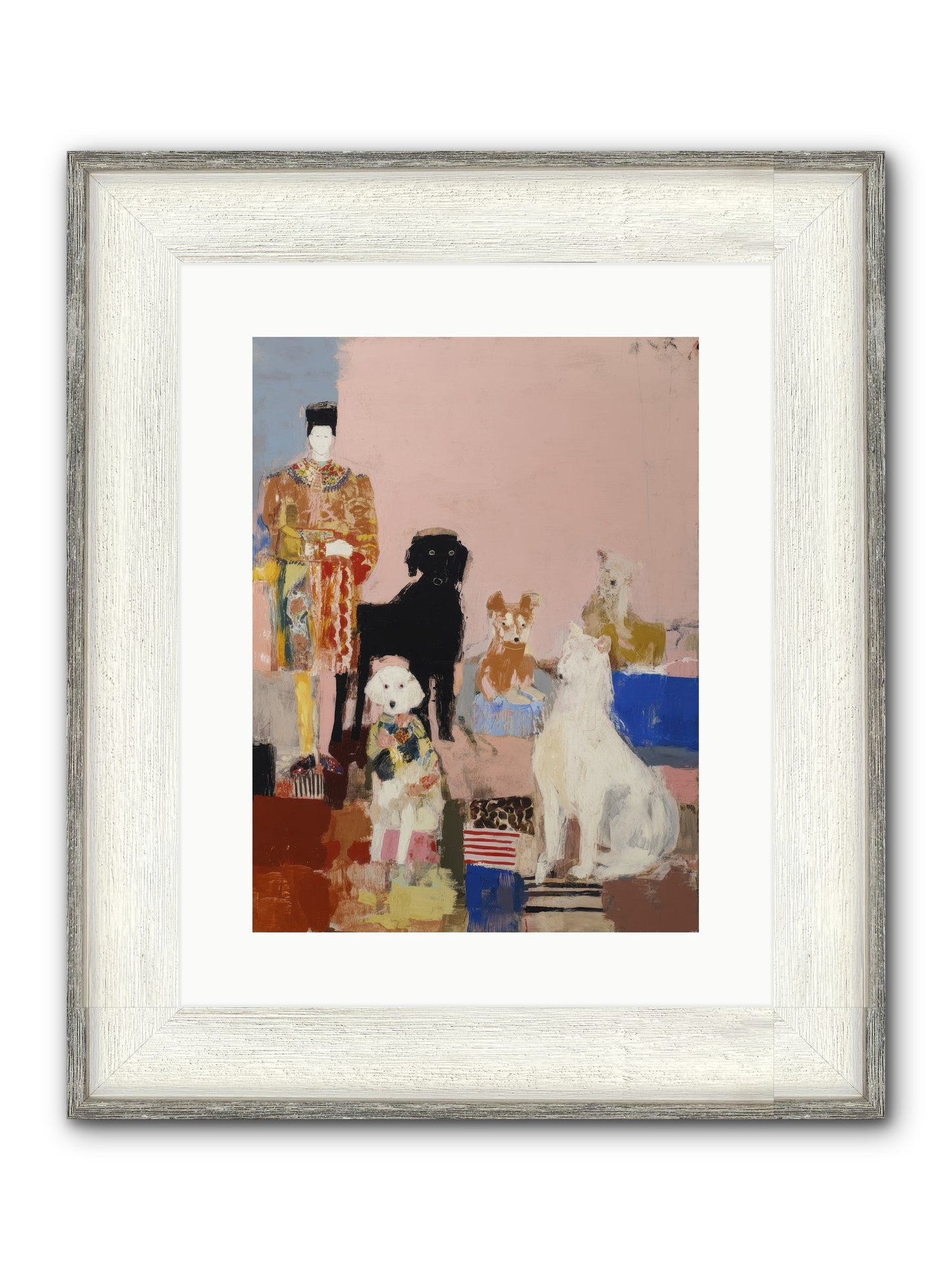 Aligned Framed Print - Driftwood White 12x16