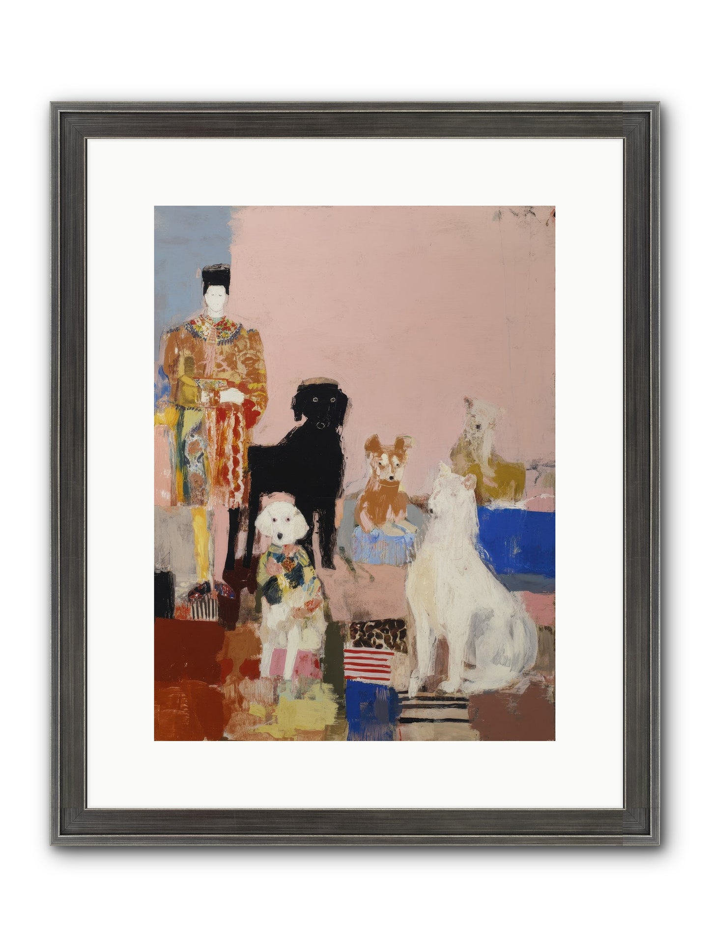 Aligned Framed Print - Slimwoods Black/Silver 12x16