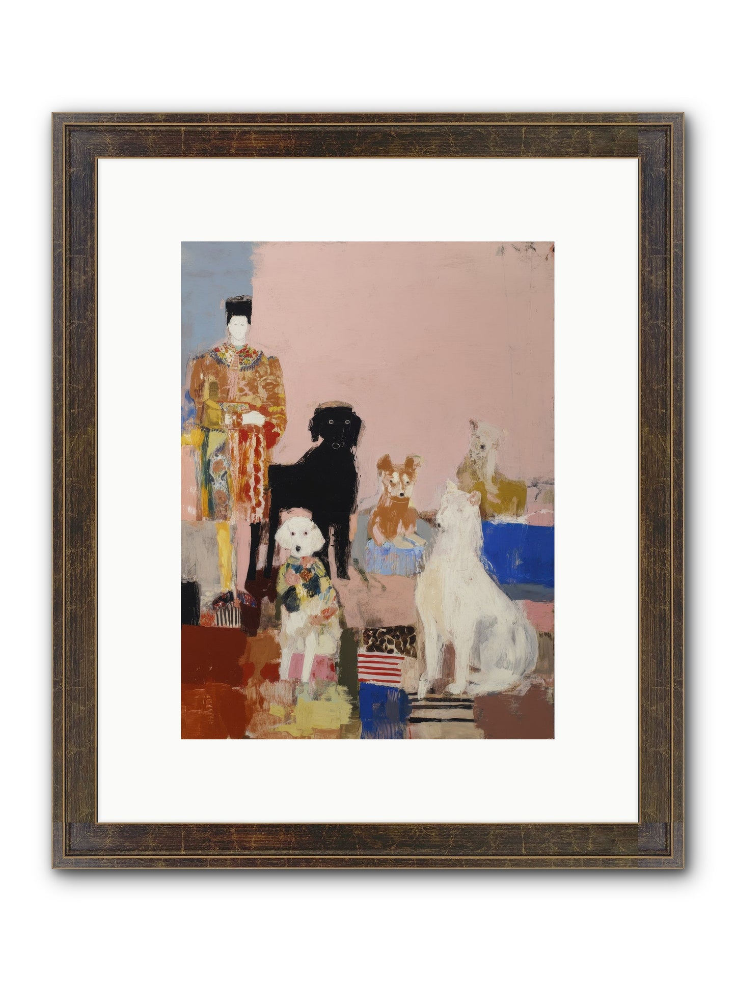 Aligned Framed Print - Slimwoods Black/Gold 9x12