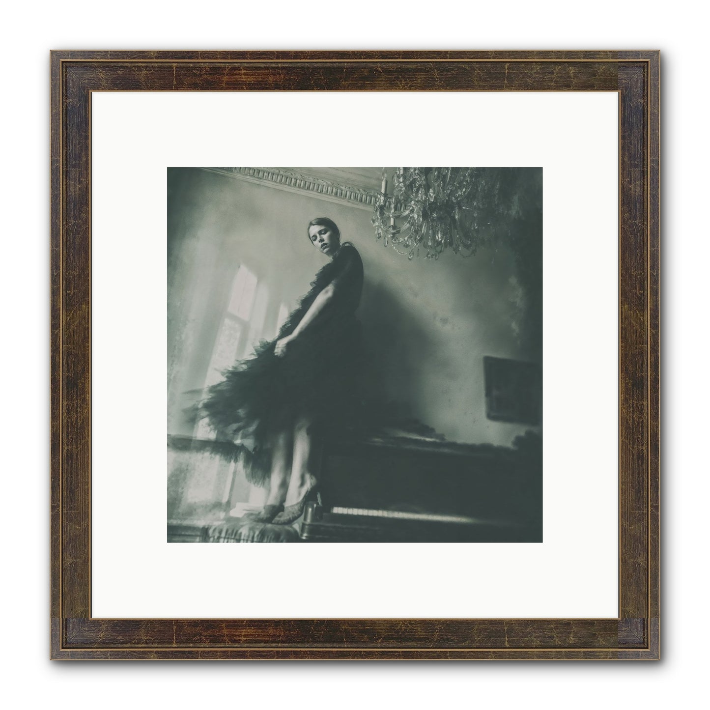 All That Glittered Framed Print - Slimwoods Black/Gold 10x10