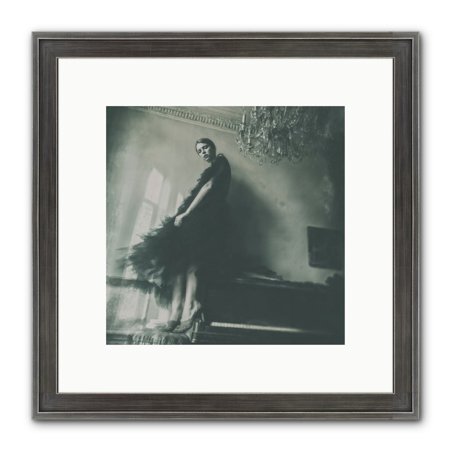 All That Glittered Framed Print - Slimwoods Black/Silver 10x10