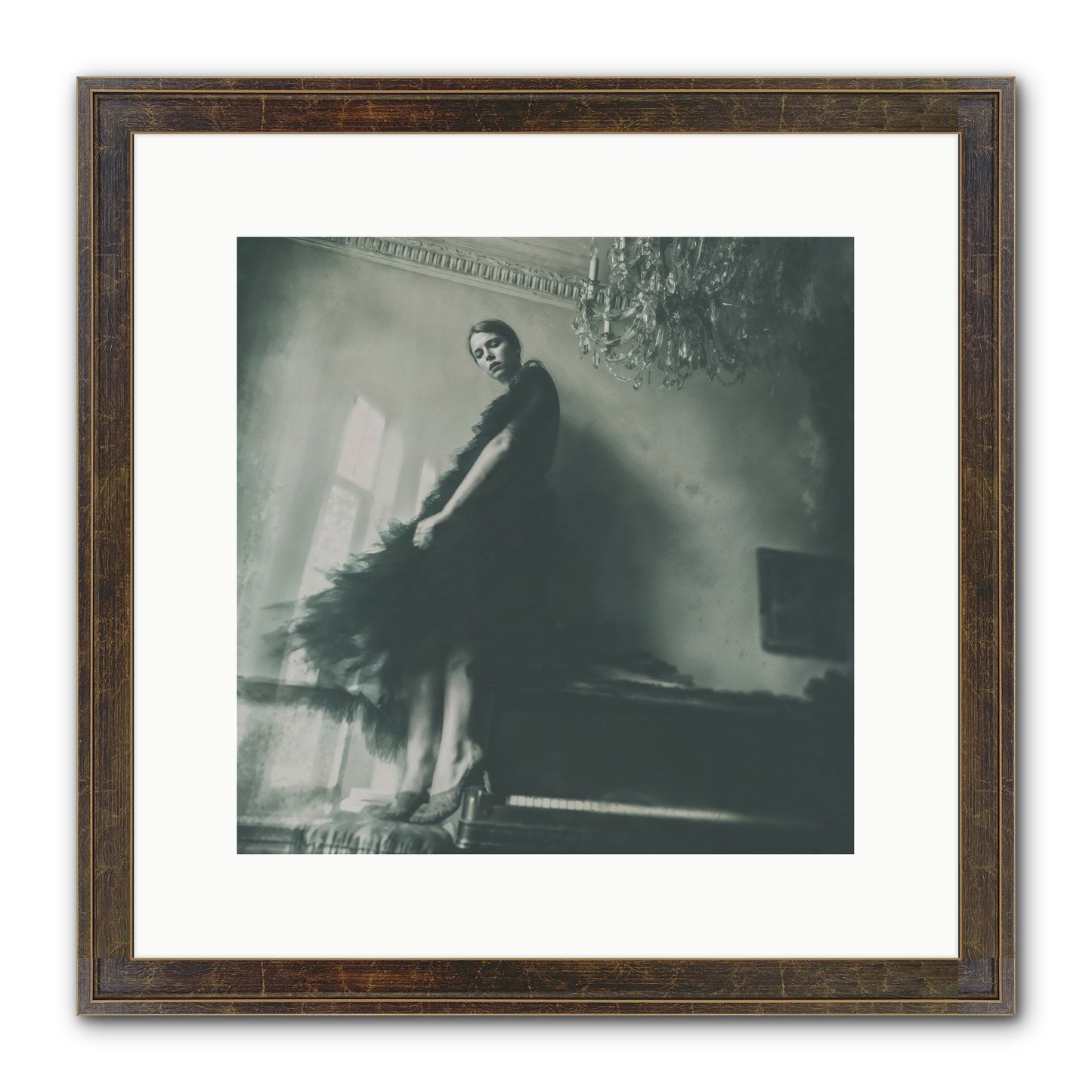 All That Glittered Framed Print - Slimwoods Black/Gold 12x12