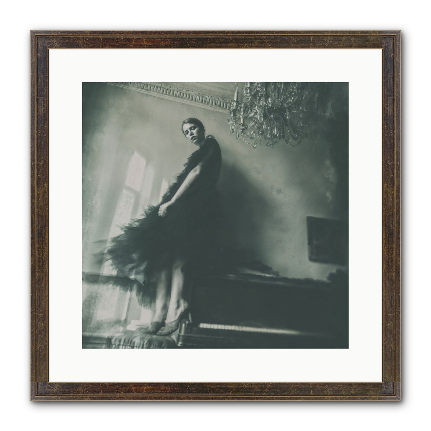 All That Glittered Framed Print - Slimwoods Black/Gold 16x16