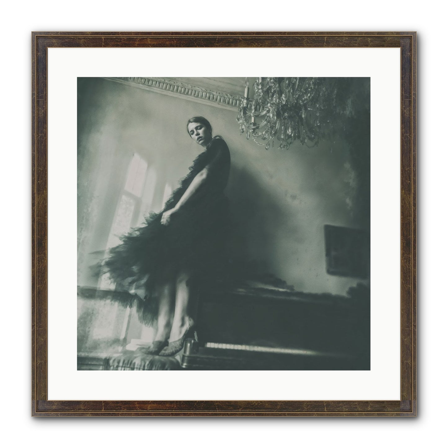 All That Glittered Framed Print - Slimwoods Black/Gold 20x20