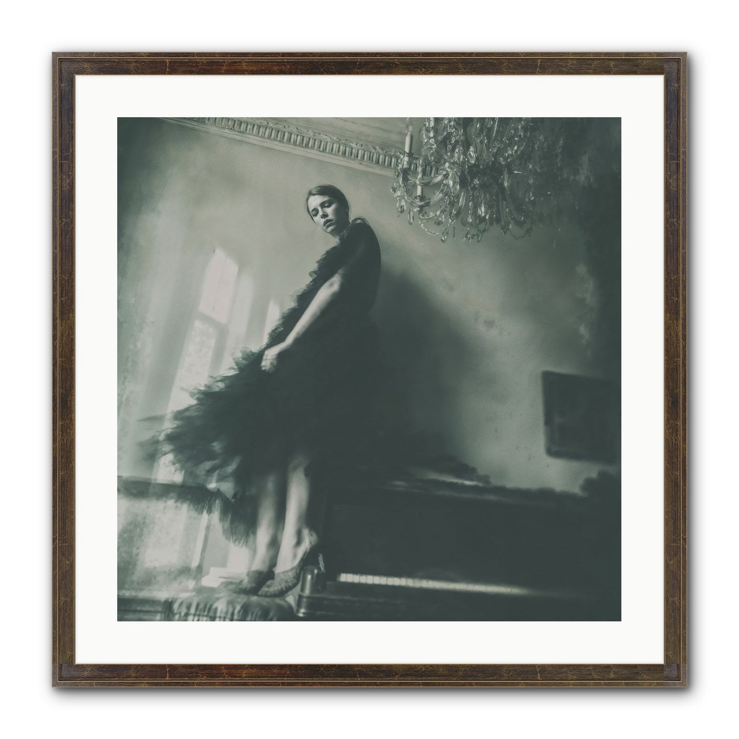 All That Glittered Framed Print - Slimwoods Black/Gold 24x24