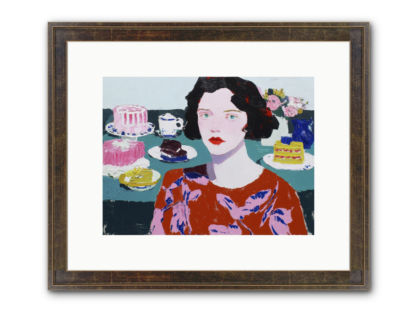 All That Sweetness Framed Print - Slimwoods Black/Gold 12x9