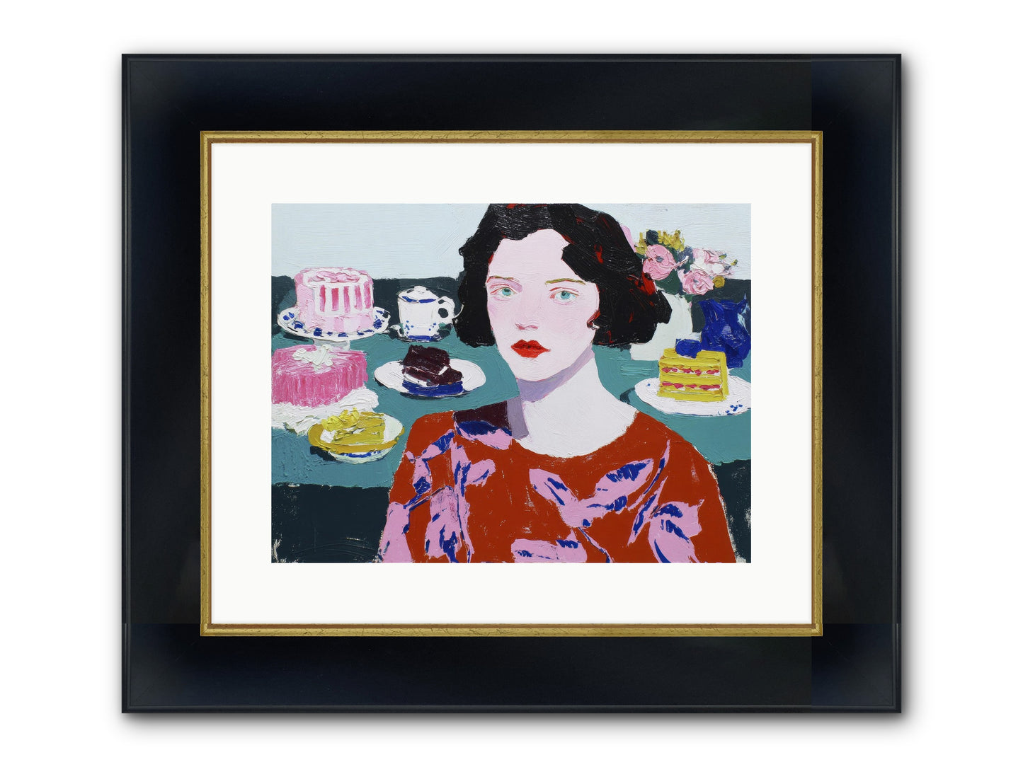All That Sweetness Framed Print - Wide Black w/Gold 16x12