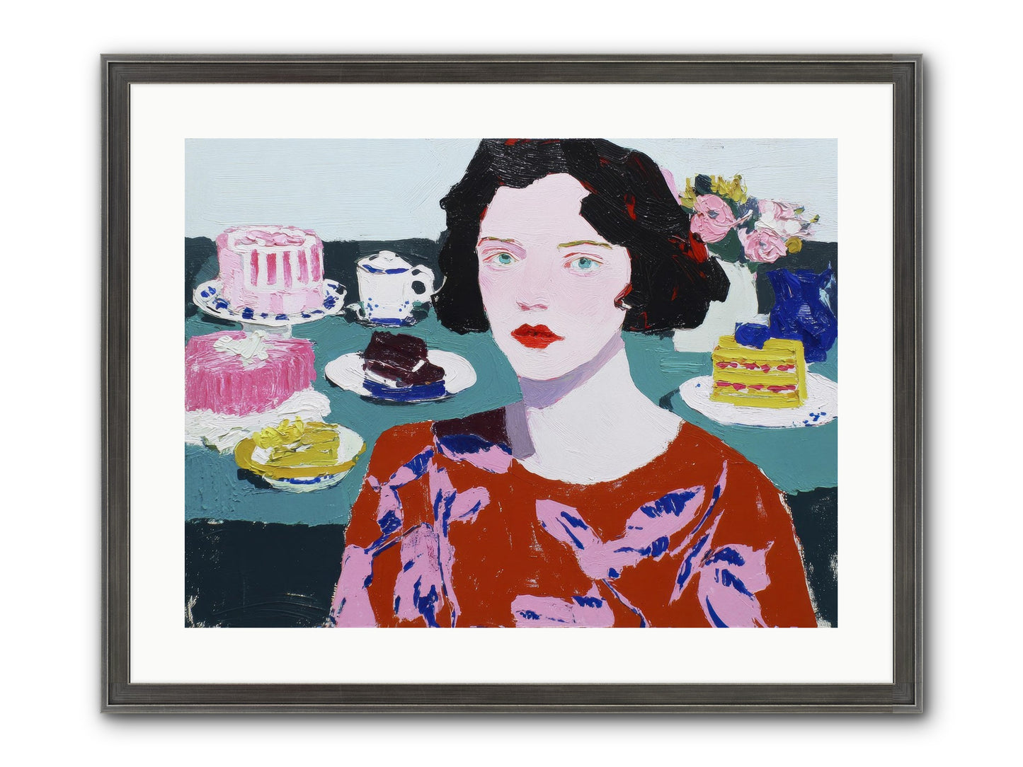 All That Sweetness Framed Print - Slimwoods Black/Silver 24x18