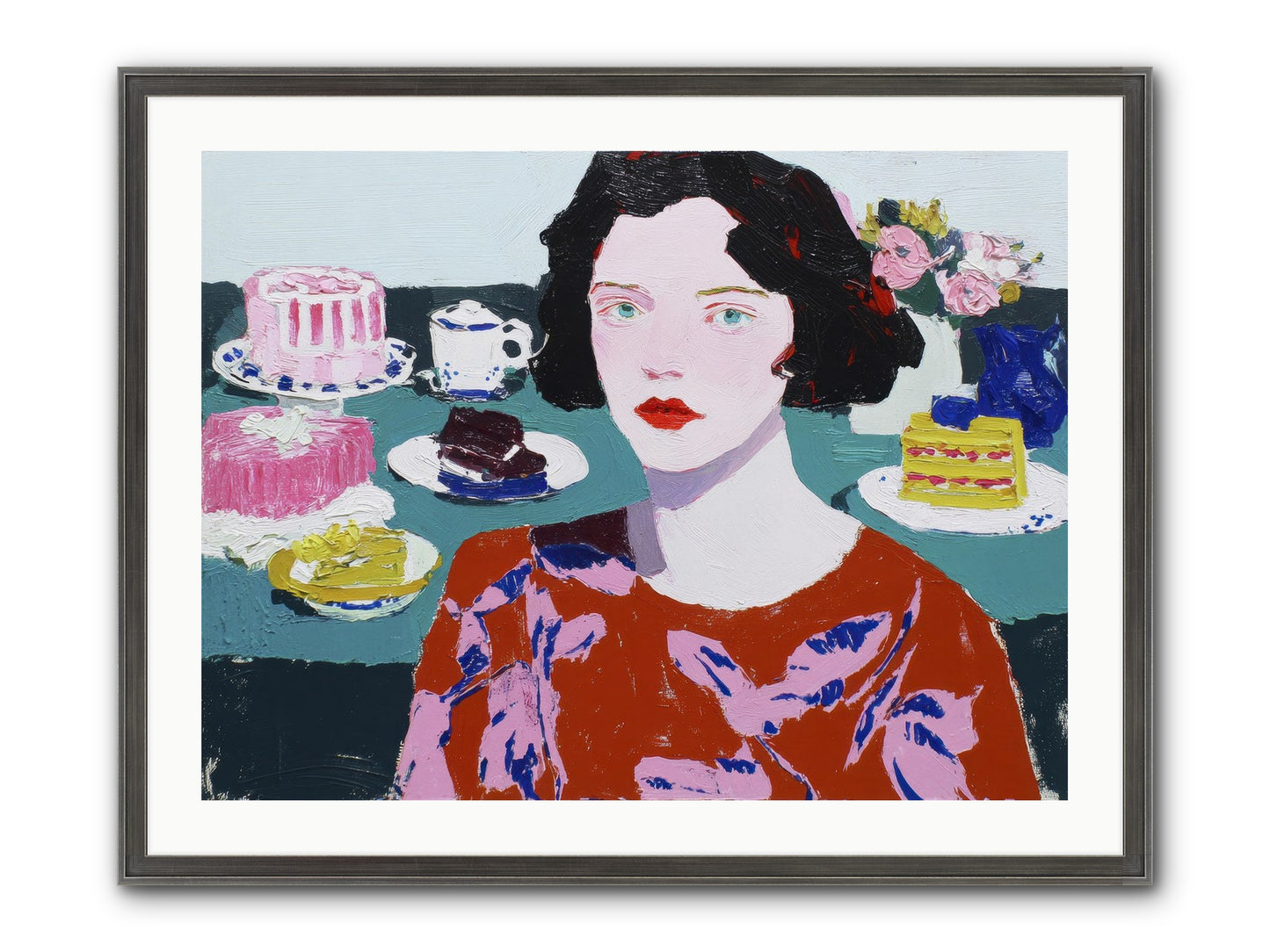 All That Sweetness Framed Print - Slimwoods Black/Silver 32x24
