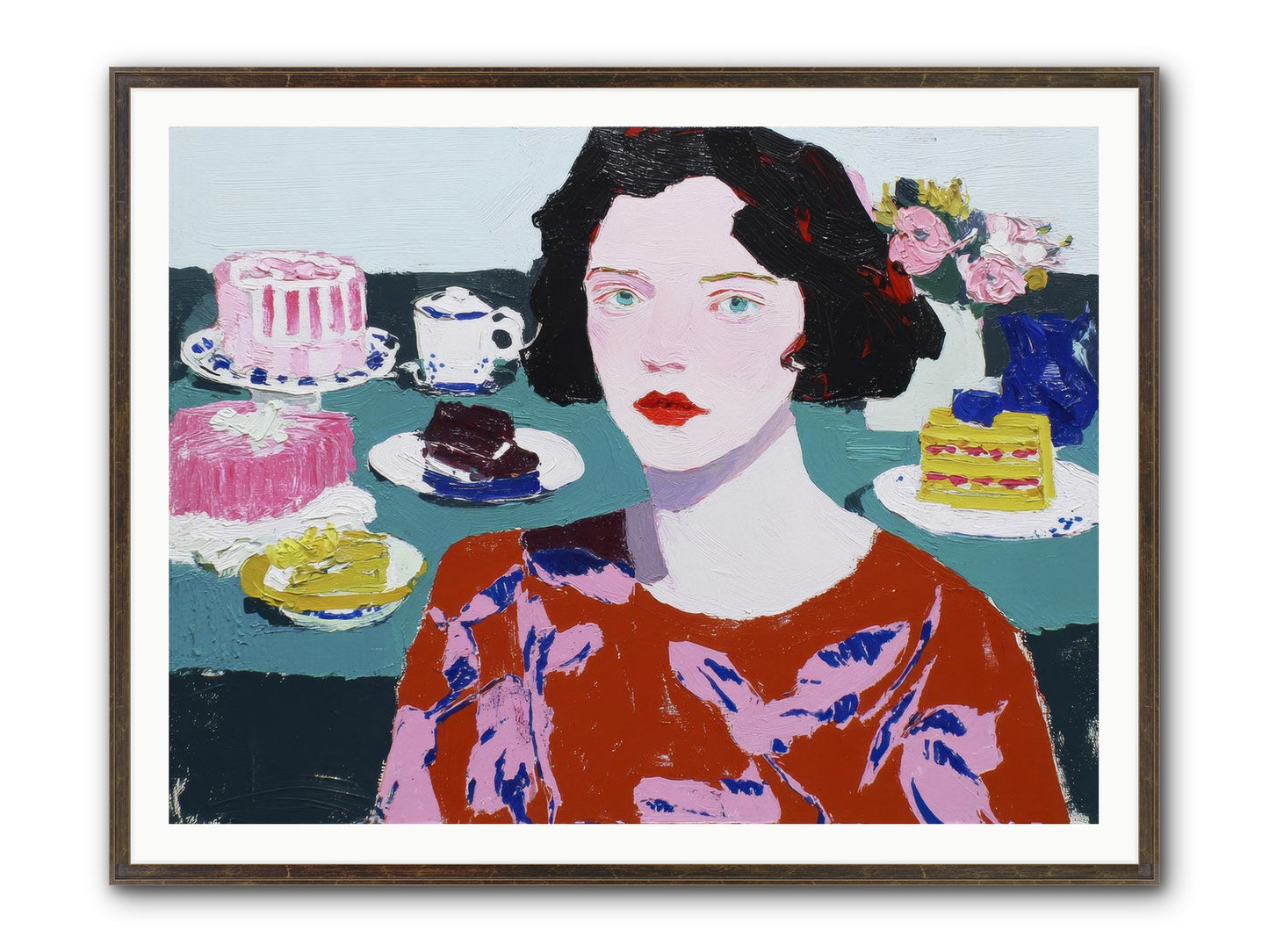 All That Sweetness Framed Print - Slimwoods Black/Gold 48x36