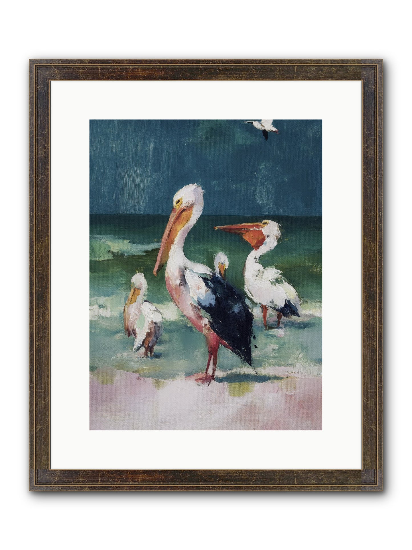 Along Water's Edge Framed Print - Slimwoods Black/Gold 12x16