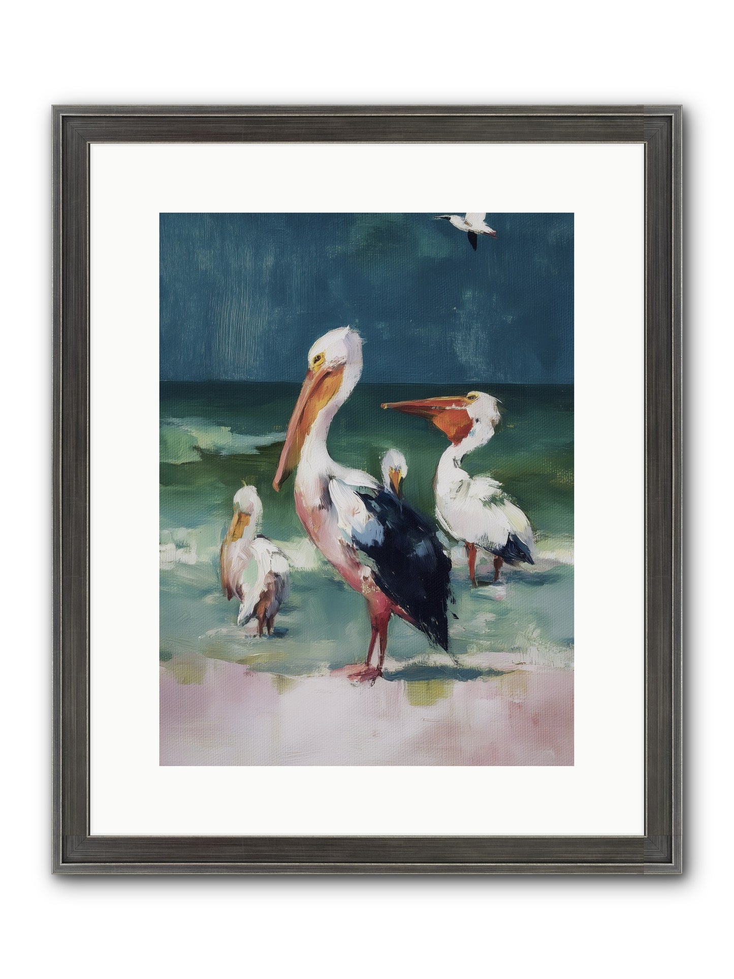 Along Water's Edge Framed Print - Slimwoods Black/Silver 12x16
