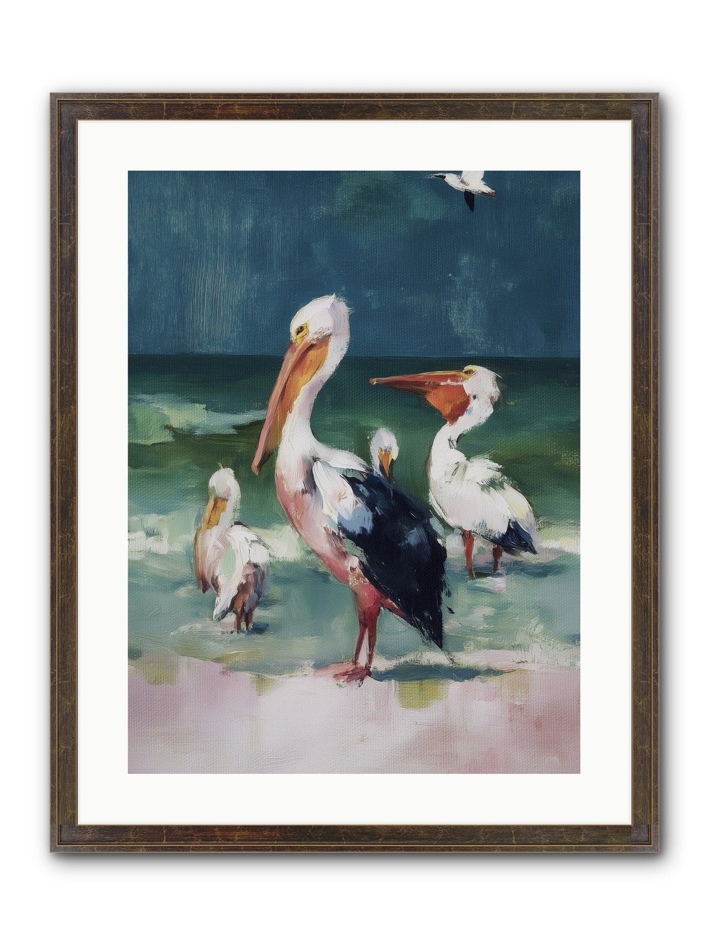 Along Water's Edge Framed Print - Slimwoods Black/Gold 18x24