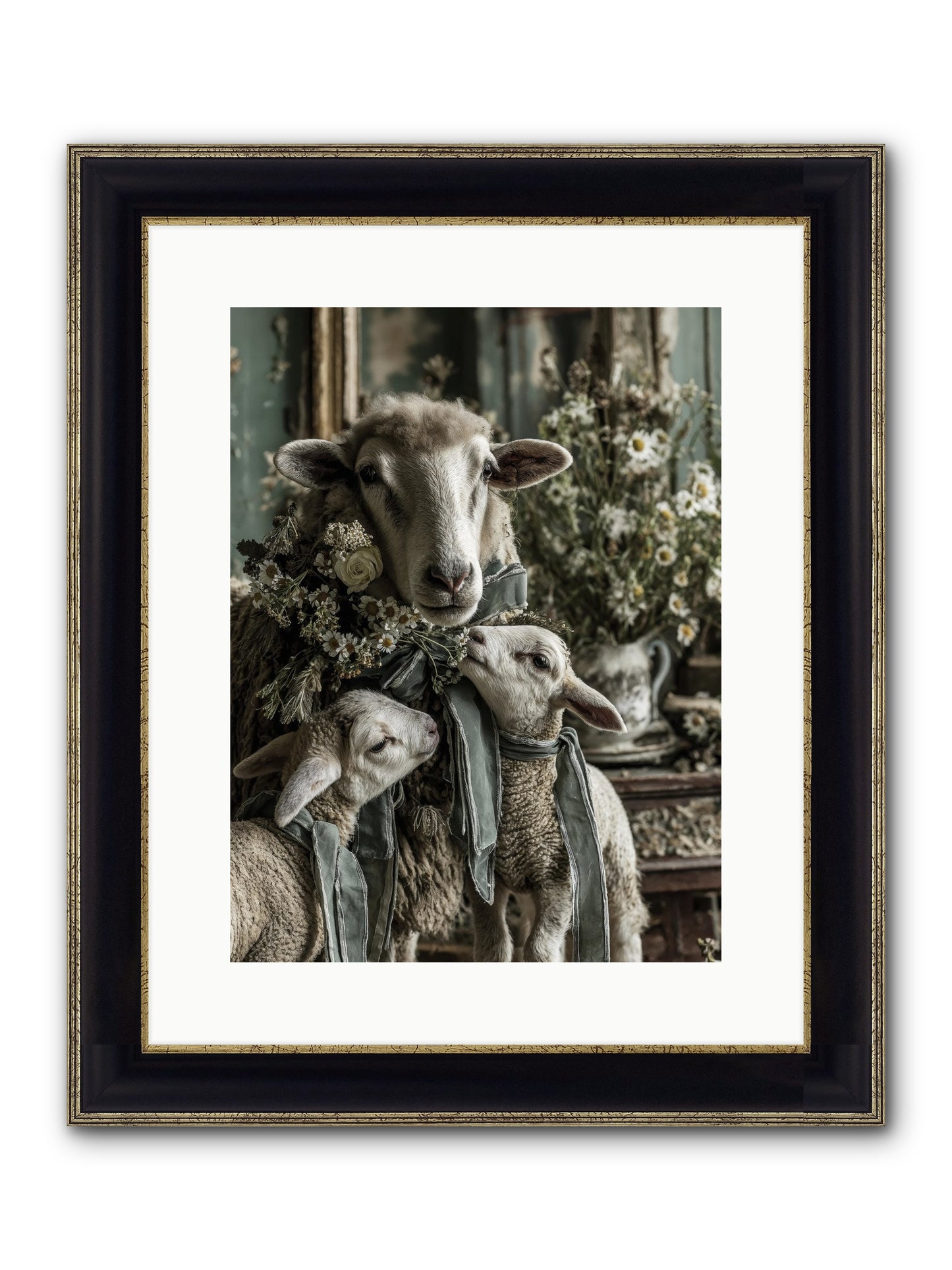 Always Framed Print - Black & Gold 12x16