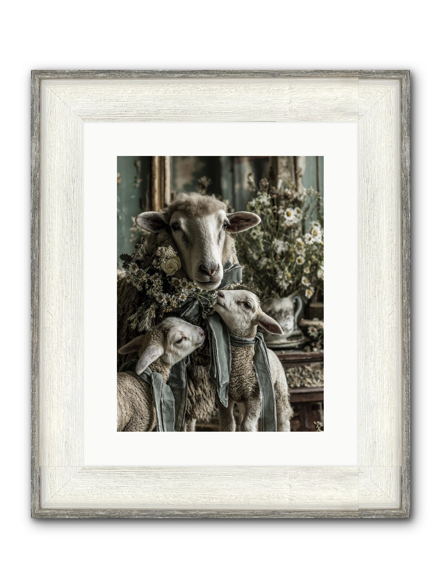 Always Framed Print - Driftwood White 12x16