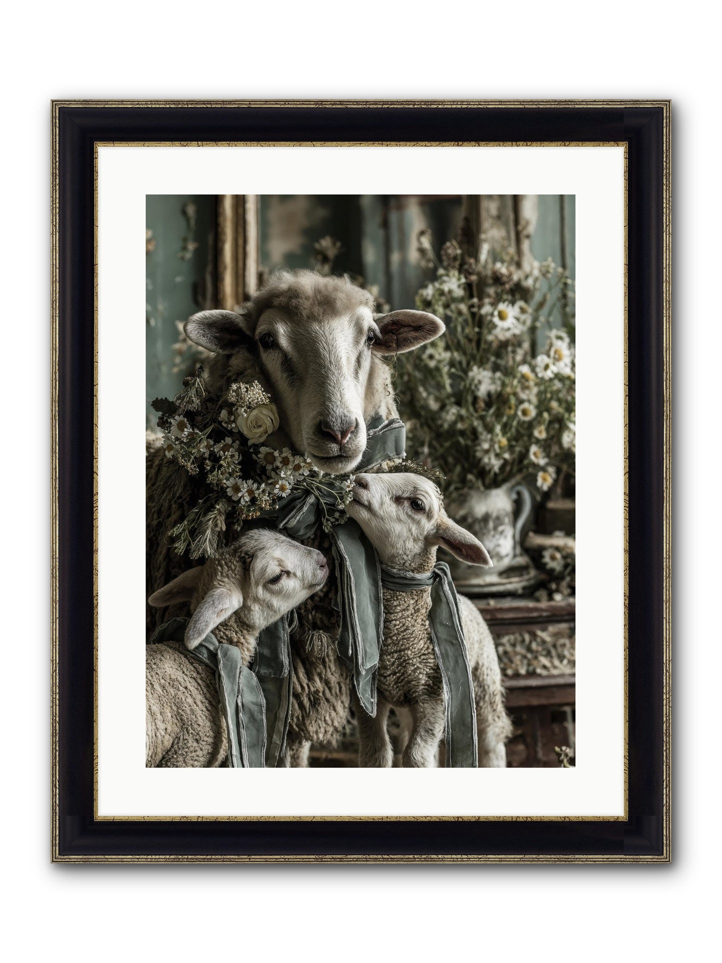 Always Framed Print - Black & Gold 18x24