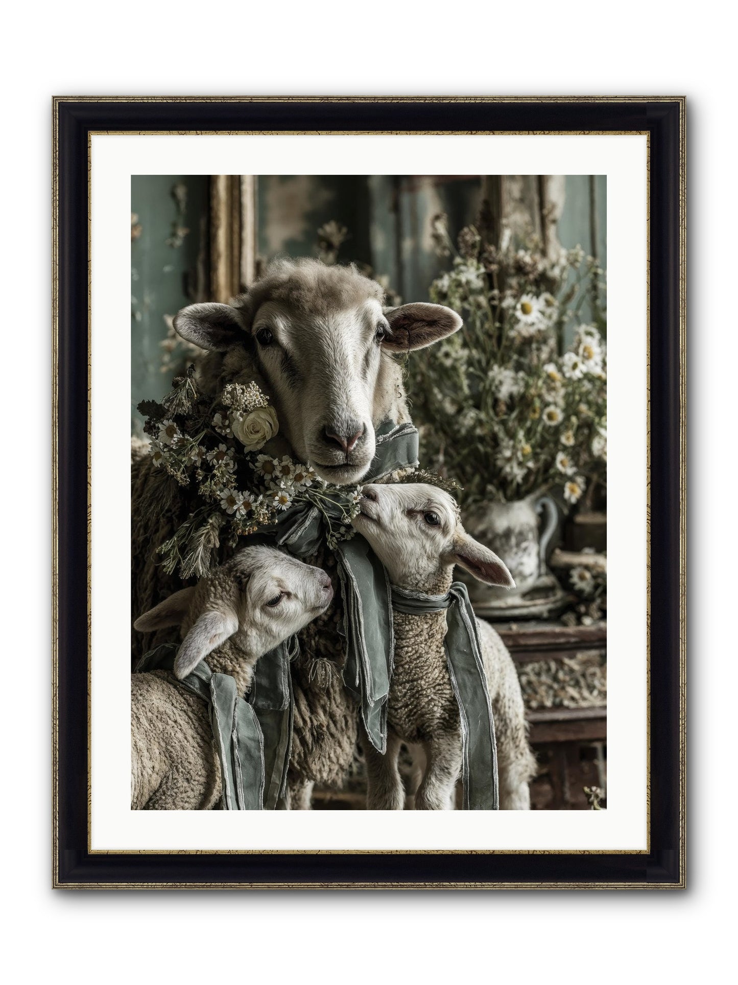 Always Framed Print - Black & Gold 24x32